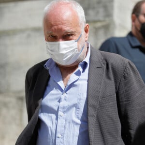 François Berléand - Obsèques de Myriam Feune de Colombi (Myriam Vilgrain) en l'église Saint-Roch à Paris. Le 26 avril 2021. © Christophe Clovis/Bestimage