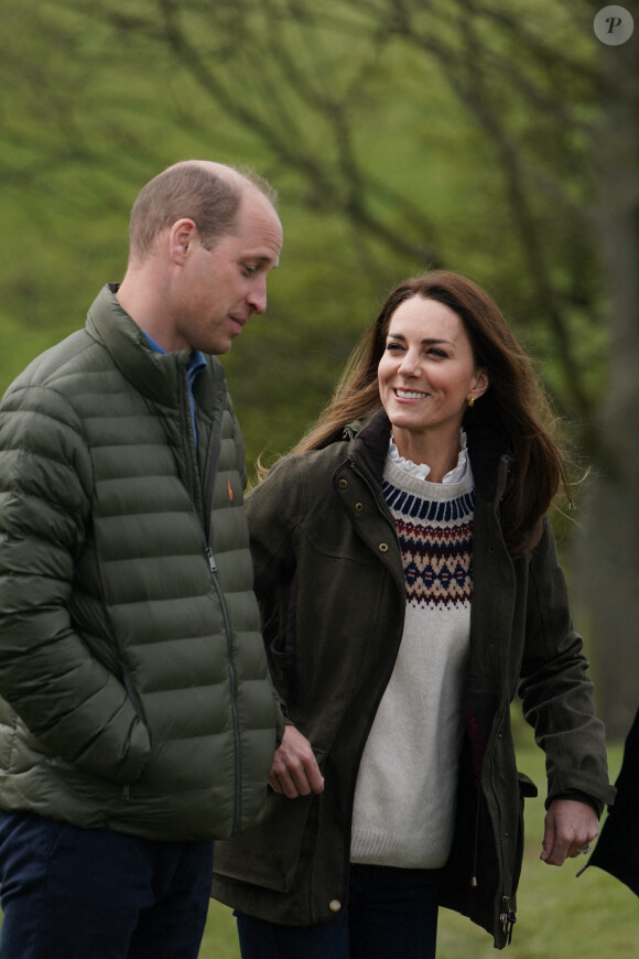 Kate Middleton et le prince William - Visite d'une ferme de Little Stainton, dans le comté de Durham.