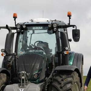 Catherine (Kate) Middleton, duchesse de Cambridge, visite la ferme du manoir à Little Stainton, Royaume Uni, le 27 avril 2021.