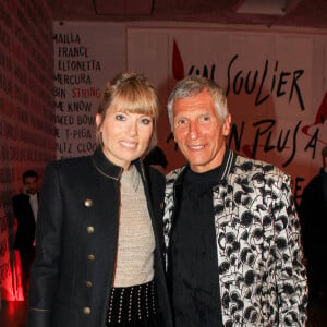 Nagui et sa femme Mélanie Page lors du vernissage de l'exposition consacrée à l'oeuvre et l'imaginaire de Christian Louboutin "l'Exhibitionniste' (L'Exibition[niste]) au Palais de la Porte Dorée, à Paris, France, le 24 février 2020. © Philippe Baldini/Bestimage