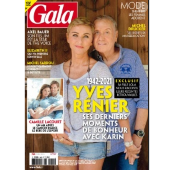 Couverture du nouveau numéro du magazine Gala, paru le 29 avril 2021
