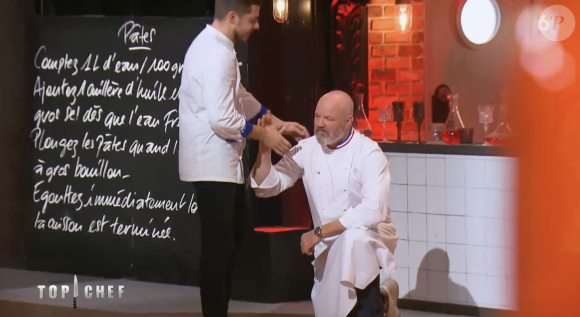 Carton plein pour Matthias dans "Top Chef" qui parvient même à mettre Philippe Etchebest à genoux !