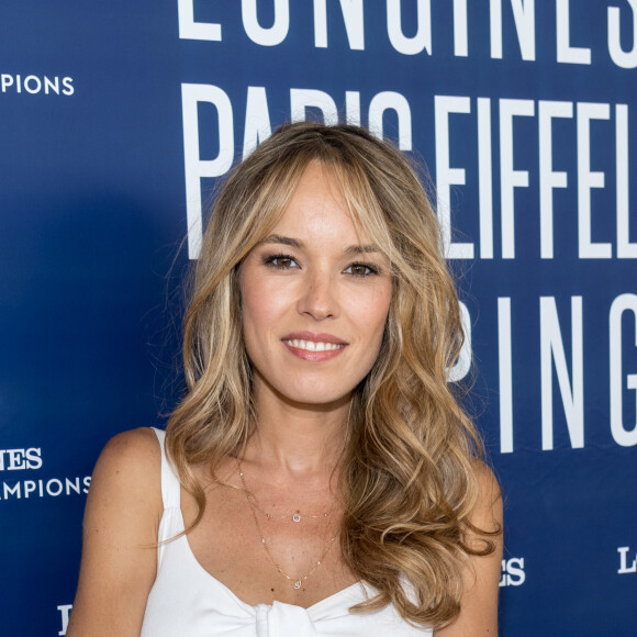 Exclusif - Elodie Fontan, marraine du LGCT-LPEJ - Photocall du dîner - Longines Paris Eiffel Jumping au Champ de Mars à Paris, le 6 juillet 2019. © Luc Castel/Bestimage