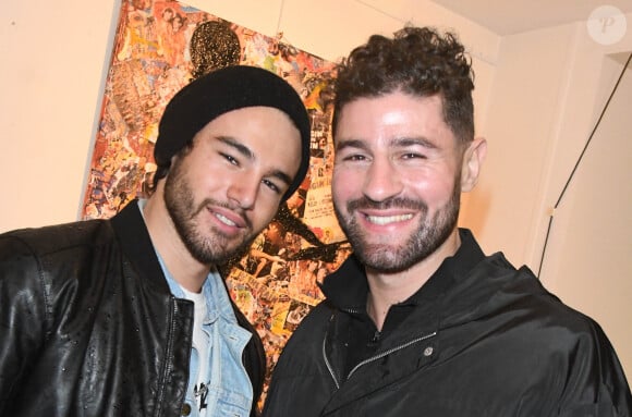 Anthony Colette, Cyril Benzaquen - Vernissage "Anne Mondy mène la danse" à la Galerie ValerieGuerin à Paris le 5 mars 2020. © Coadic Guirec/Bestimage