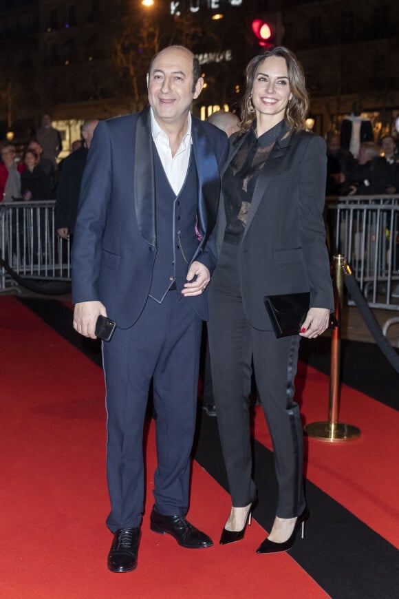 Kad Merad et sa compagne Julia Vignali - Arrivées au dîner de la 44ème cérémonie des César au Fouquet's à Paris. Le 22 février 2019 © Borde-Jacovides / Bestimage 