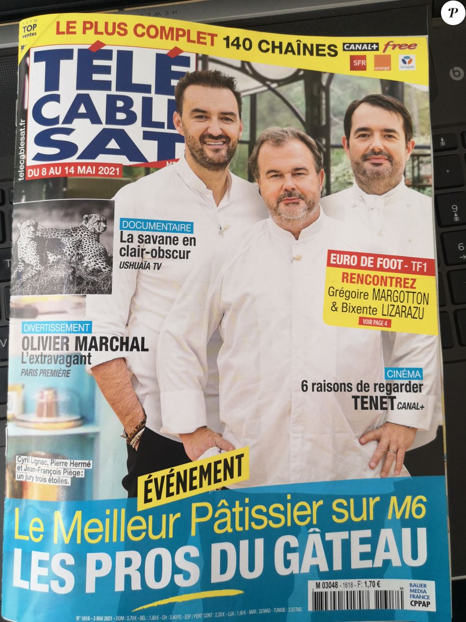 Couverture du magazine "Télé Câble Sat" du 3 mai 2021