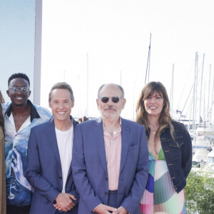 Exclusif - Sylvie Adigard, Tom Menanteau, Chine Thybaud, Isma Kebe, Julia Vignali, Ahmed Sylla, Damien Thévenot, Jean-Pierre Darroussin, Anna Reinhardt sur le plateau de l"émission Télématin lors du 76ème Festival International du Film de Cannes, France, le 24 mai 2023. © Jack Tribeca/Bestimage  No Web pour la Belgique et la Suisse Exclusive - Plateau of the Télématin program during the 76th International Cannes Film Festival, France, May 24, 2023. 