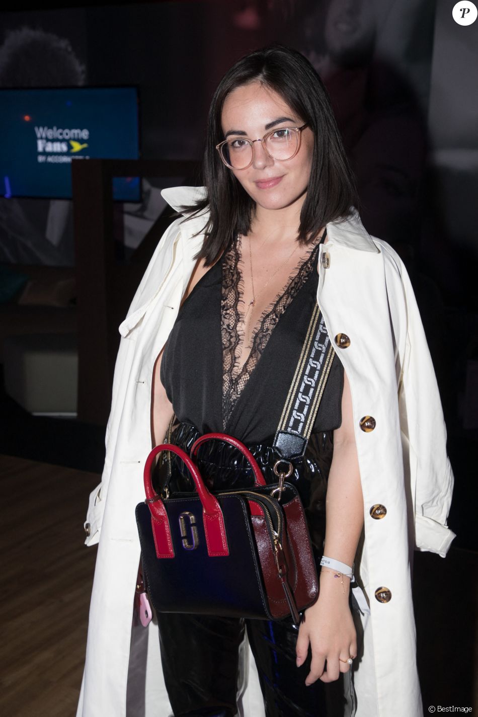 Exclusif - Agathe Auproux au concert de Katy Perry à l'AccorHotels Arena à Paris le 30 mai 2018.