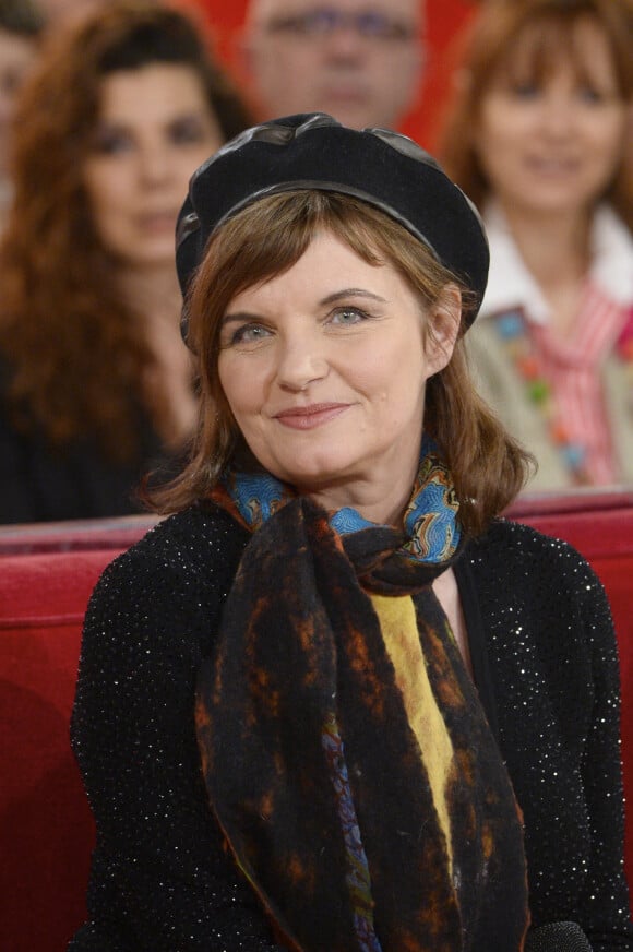 Diane Tell - Enregistrement de l'emission "Vivement Dimanche" a Paris le 8 janvier 2014.