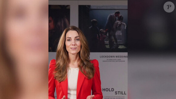 Catherine (Kate) Middleton, duchesse de Cambridge, marque la fin de l'exposition "Hold Still". avec un message vidéo remerciant tous ceux qui ont soumis un portrait au projet. Novembre 2020