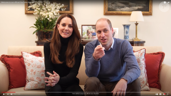 Le prince William et Kate Middleton - Apparition en vidéo pour le lancement de leur chaîne YouTube.