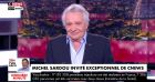 Michel Sardou sur le plateau de L'Heure des Pros.