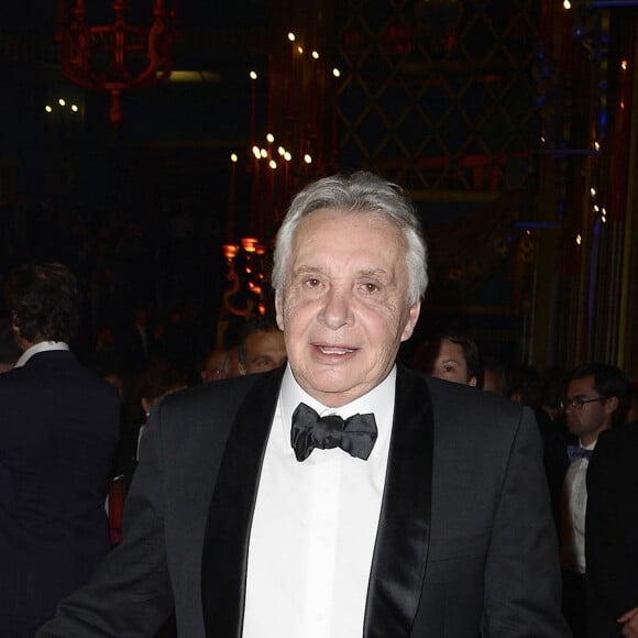 Michel Sardou et sa femme Anne-Marie Périer - La 26e nuit des Molières aux Folies Bergère à Paris, le 2 juin 2014.