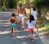 Franck Dubosc et ses enfants en vacances sur Instagram- été 2019.