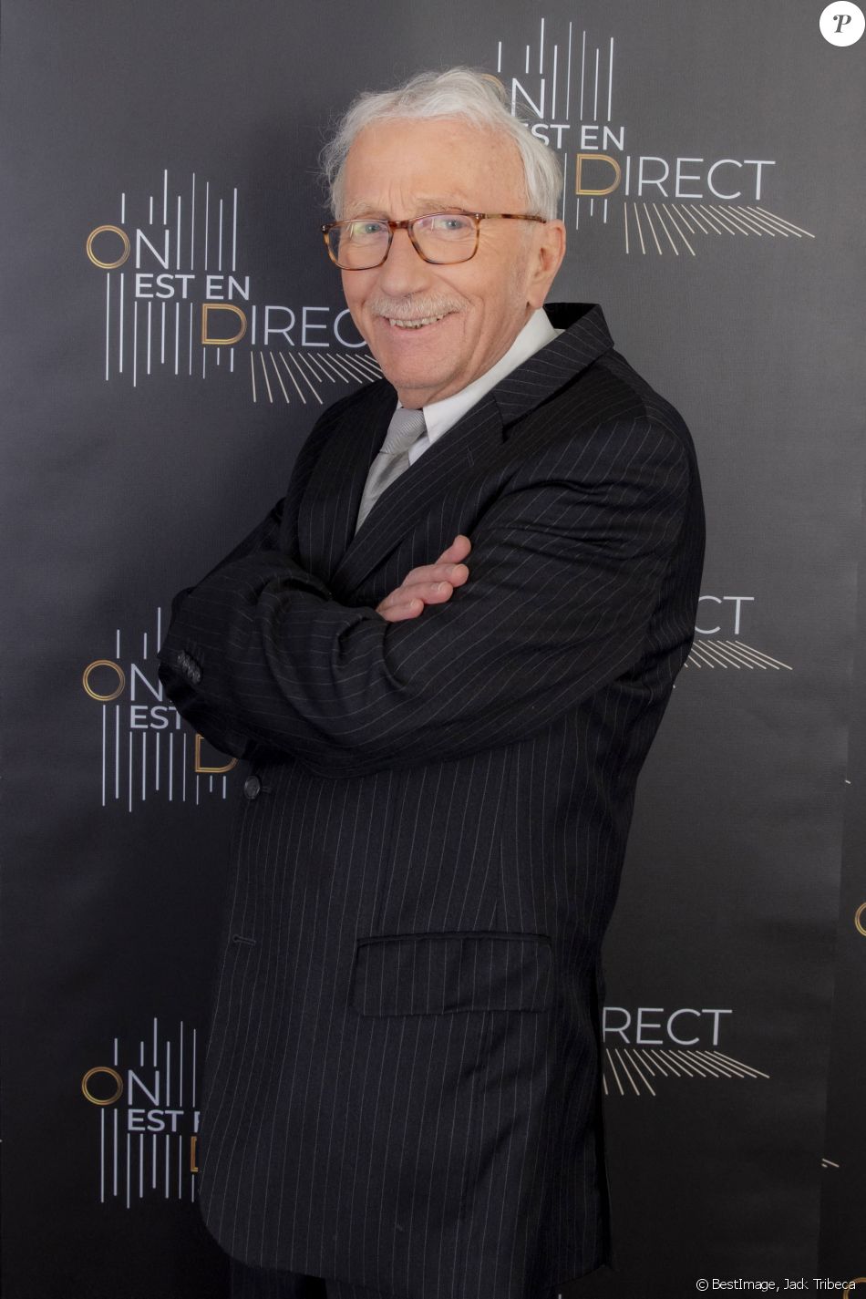 Exclusif - Jacques Vendroux - Backstage de l'enregistrement de l'émission "On Est En Direct" (OEED), Spéciale 100 ans de la radio, présentée par L.Ruquier, diffusée sur France 2 le 8 mai. © Jack Tribeca / Bestimage
