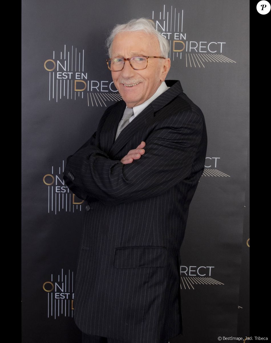 Exclusif - Jacques Vendroux - Backstage de l'enregistrement de l'émission "On Est En Direct" (OEED), Spéciale 100 ans de la radio, présentée par L.Ruquier, diffusée sur France 2 le 8 mai. © Jack Tribeca / Bestimage