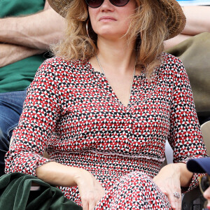 Marine Delterme dans les tribunes lors des internationaux de tennis de Roland Garros à Paris, France, le 4 juin 2019. © Jacovides-Moreau/Bestimage