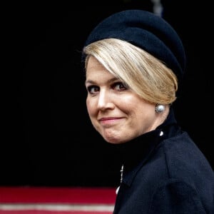 La reine Maxima des Pays-Bas lors de la cérémonie de commémoration pour les victimes de la Seconde Guerre Mondiale sur la place du Dam à Amsterdam