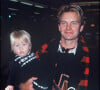 Mickey Sumner et son père, Sting, en 1985.