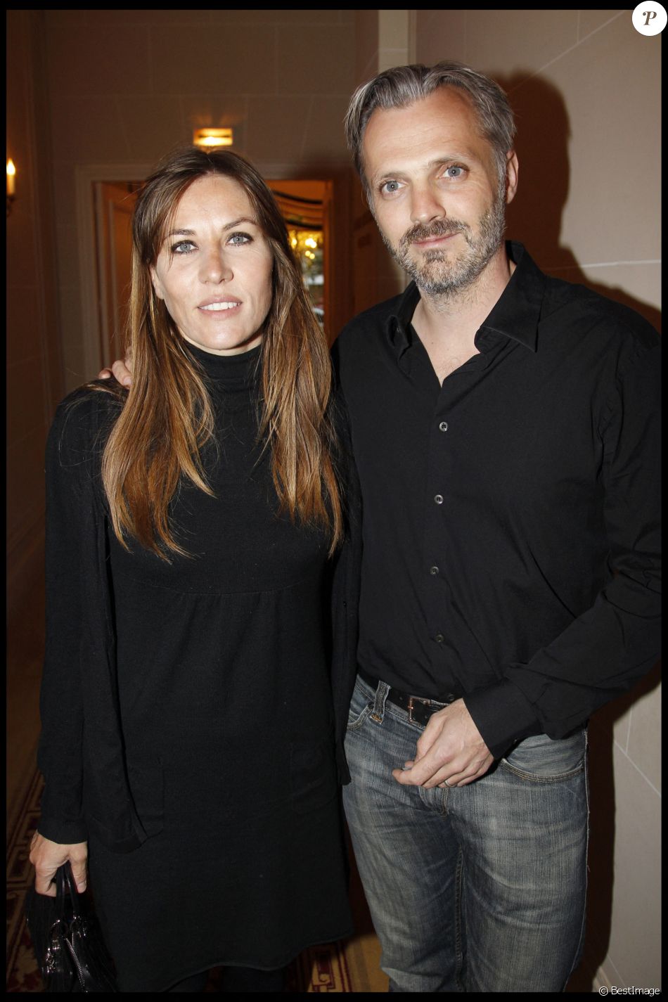 Mathilde Seigner et Mathieu Petit à Paris