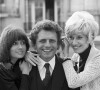 acques Martin chez lui à Neuilly-sur-Seine avec Marion Game et Danièle Gilbert le 15 septembre 1970. © Michel Ristroph via Bestimage