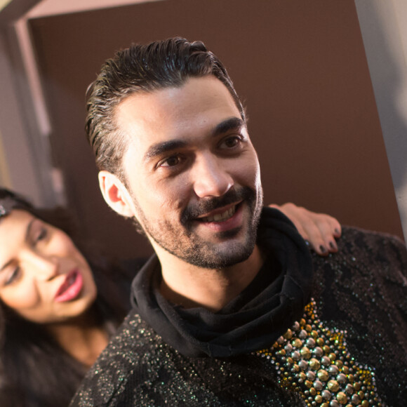 Exclusif - Zaho, Florent Mothe - Showcase de la comédie musicale "La légende du roi Arthur" à Paris le 10 avril 2015.