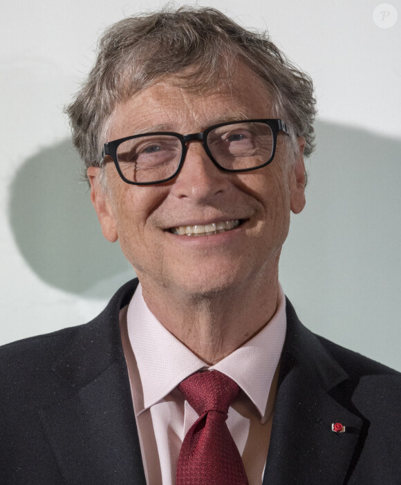 Bill Gates - Conférence de financement du Fonds mondial de lutte contre le sida, la tuberculose et le paludisme, à l'hôtel de ville de Lyon, le 9 octobre 2019.