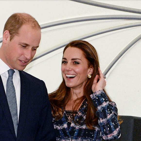 Le prince William, duc de Cambridge et Catherine Kate Middleton, duchesse de Cambridge, visitent l'université de Manchester le 14 octobre 2016.