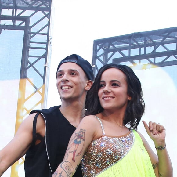 Alizée et son compagnon Grégoire Lyonnet au spectacle "Danse avec les stars" lors du 55ème Festival de Télévision de Monte-Carlo à Monaco, le 14 juin 2015.