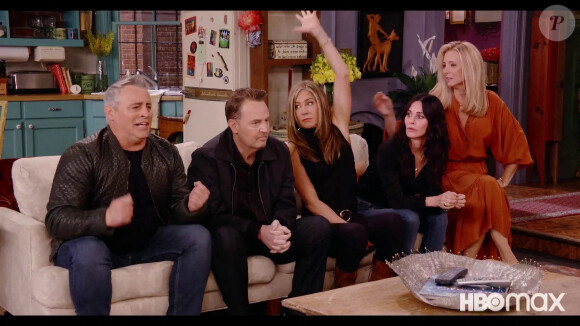 Matt Leblanc, Matthew Perry, Jennifer Aniston, Courteney Cox et Lisa Kudrow - L'épisode spécial de "Friends" arrivera en France le 27 mai 2021 sur Salto.