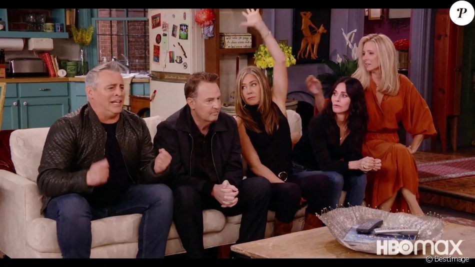 Matt Leblanc, Matthew Perry, Jennifer Aniston, Courteney Cox et Lisa Kudrow - L'épisode spécial de "Friends" arrivera en France le 27 mai 2021 sur Salto.