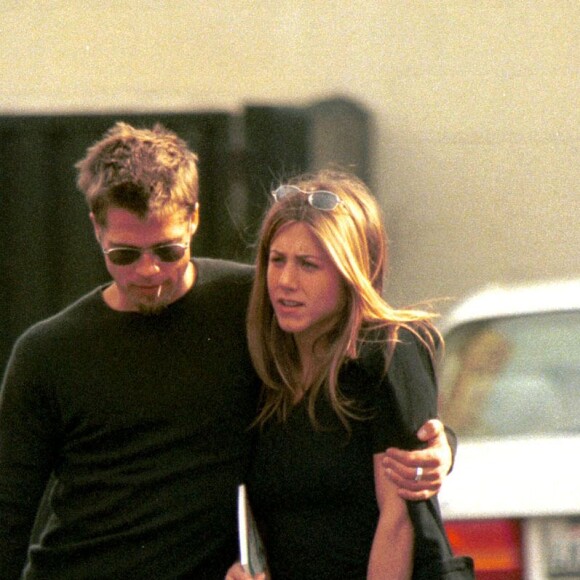 Brad Pitt et Jennifer Aniston se rendent au musée Art Hollywood à Beverly Hills.