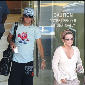 Lisa Marie Presley et son mari Michael Lockwood à Los Angeles en 2007