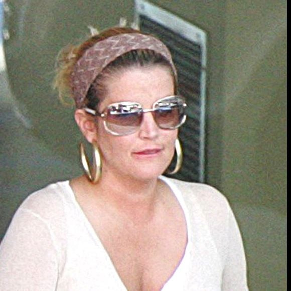 Lisa Marie Presley et son mari Michael Lockwood à Los Angeles en 2007