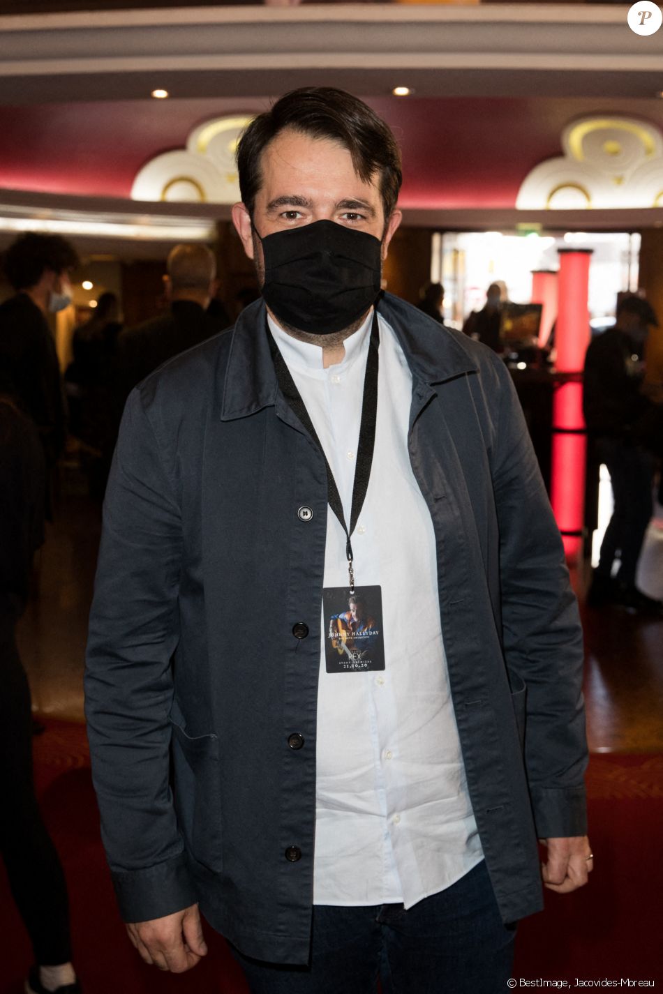 Jean-François Piège - Projection au Grand Rex à Paris des documentaires "Johnny USA" et "A nos promesses" à l'occasion de la Journée Spéciale Johnny, son rêve américain. Le 21 octobre 2020 © Jacovides-Moreau / Bestimage