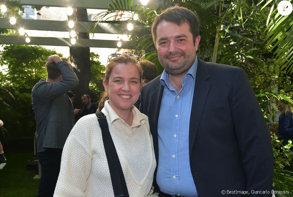 Jean-François Piège et sa femme Elodie Tavares - Défilé Bonpoint Collection printemps / été 2017 à l'Hôtel de Brancas à Paris le 6 juillet 2016. © Giancarlo Gorassini / Bestimage