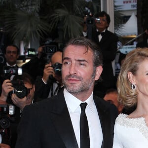 Alexandra Lamy et Jean Dujardin au Festival de Cannes, le 27 mai 2012.