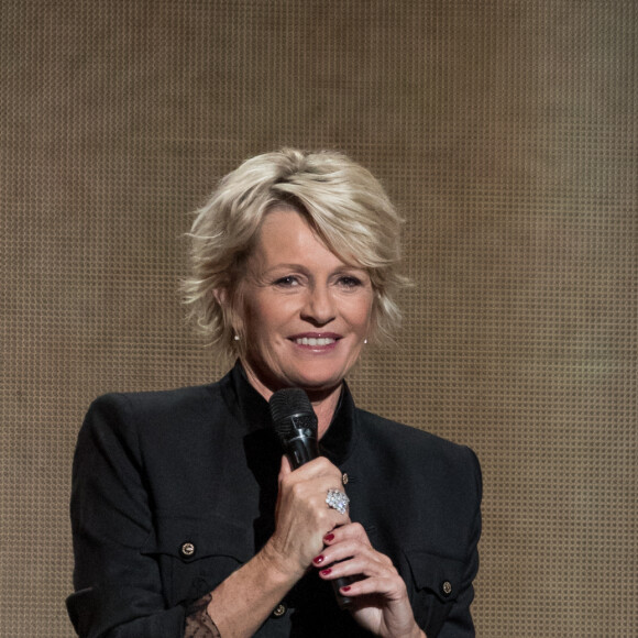 Exclusif - Sophie Davant - Enregistrement de l'émission "La Lettre" au Théâtre du Châtelet à Paris, qui sera diffusée le 1er février sur France 2. Le 23 octobre 2019 © Cyril Moreau / Bestimage 