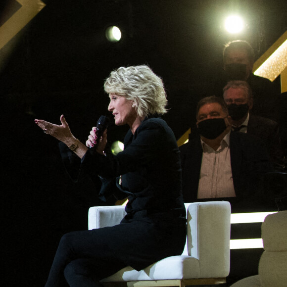 Exclusif - Sohie Davant, Jean-Jacques et sa fille Déborah - Enregistrement de l'émission "La Lettre", présentée par S.Davant, qui sera diffusée le 29 mai 2021 sur France 2. Le 16 octobre 2020 © Cyril Moreau / Bestimage 