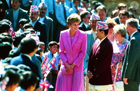 Diana au Népal en 1993.