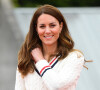 Catherine (Kate) Middleton, duchesse de Cambridge, rend visite aux jeunes de la Lawn Tennis Association (LTA) à Édimbourg, Ecosse, Royaume Uni.