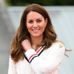 Catherine (Kate) Middleton, duchesse de Cambridge, rend visite aux jeunes de la Lawn Tennis Association (LTA) à Édimbourg, Ecosse, Royaume Uni.