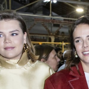 La princesse Stéphanie de Monaco et ses filles, Camille Gottlieb et la styliste Pauline Ducruet lors du défilé de mode prêt-à-porter "Alter" automne-hiver 2020/2021 lors de la semaine de la mode à Paris, France, le 25 février 2020. © Olivier Borde/Bestimage