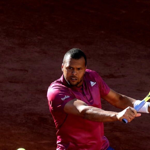 Jo-Wilfried Tsonga affronte Yoshihito Nishioka pour le premier tour de Roland-Garros. Paris, le 31 mai 2021. © Dominique Jacovides / Bestimage