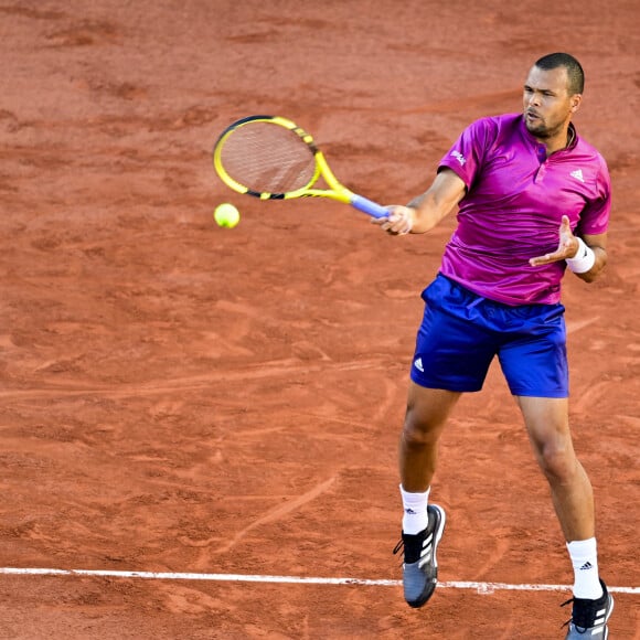 Jo-Wilfried Tsonga affronte Yoshihito Nishioka pour le premier tour de Roland-Garros. Paris, le 31 mai 2021. © JB Autissier / Panoramic / Bestimage