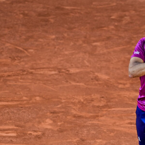 Jo-Wilfried Tsonga affronte Yoshihito Nishioka pour le premier tour de Roland-Garros. Paris, le 31 mai 2021. © JB Autissier / Panoramic / Bestimage