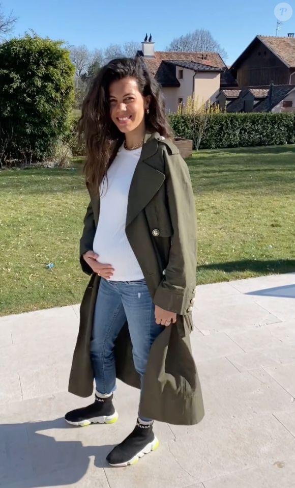 Noura, l'épouse de Jo-Wilfriend Tsonga, est enceinte de leur deuxième enfant. Le 24 mars 2021.