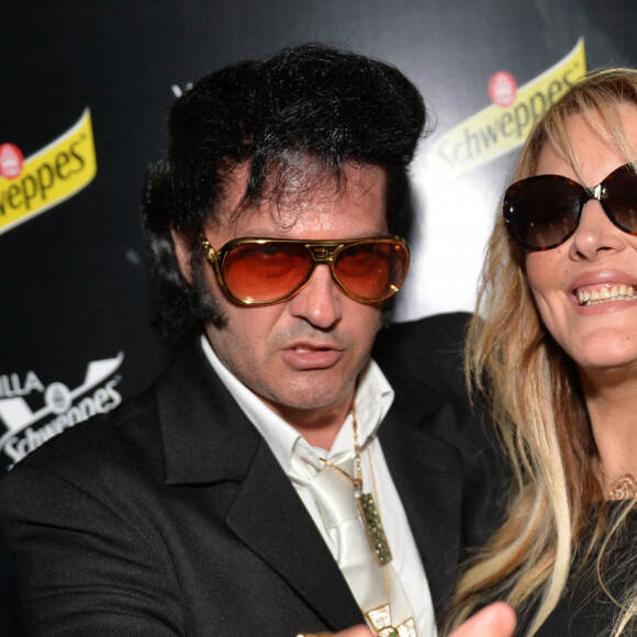 Exclusif - Loana Petrucciani et son ami Eryl Prayer (sosie de Elvis Presley) - Soirée des invités Unexpected à la Villa Schweppes lors du 70ème festival de Cannes le 20 mai 2017.