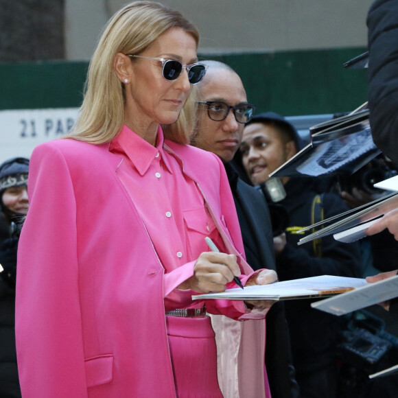 Celine Dion à New York le 7 mars 2020. 