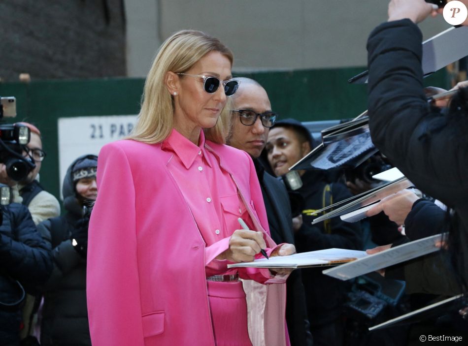 Celine Dion à New York le 7 mars 2020.